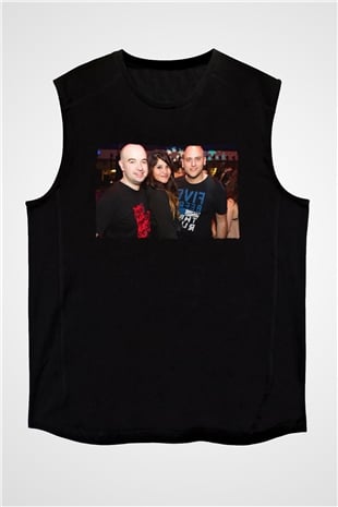 Aly & Fila Siyah Unisex Kolsuz Tişört
