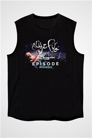 Aly & Fila Siyah Unisex Kolsuz Tişört