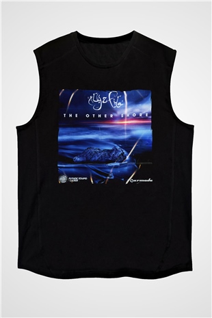 Aly & Fila Siyah Unisex Kolsuz Tişört