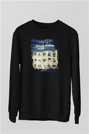 Aly & Fila Siyah Unisex Sweatshirt