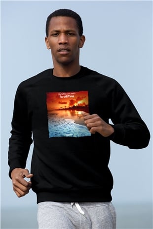 Aly & Fila Siyah Unisex Sweatshirt