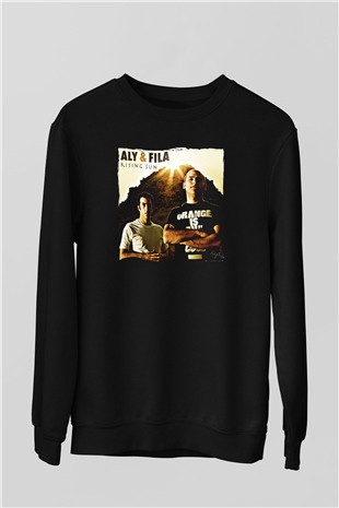 Aly & Fila Siyah Unisex Sweatshirt