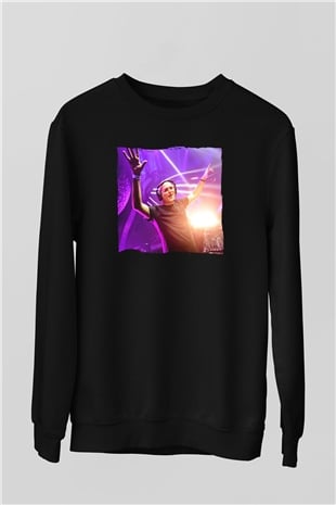 Aly & Fila Siyah Unisex Sweatshirt
