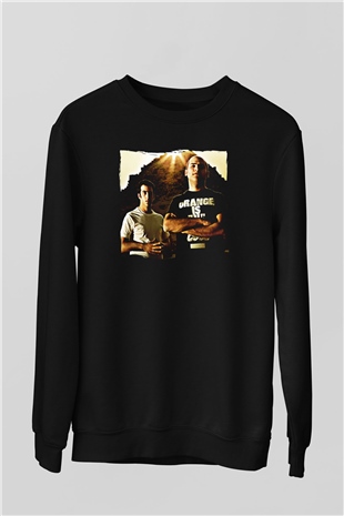 Aly & Fila Siyah Unisex Sweatshirt