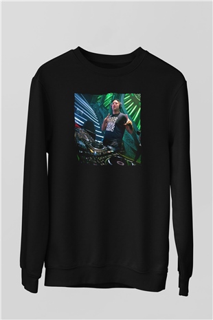 Aly & Fila Siyah Unisex Sweatshirt