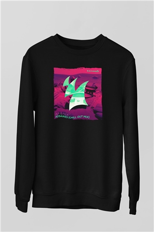 Aly & Fila Siyah Unisex Sweatshirt