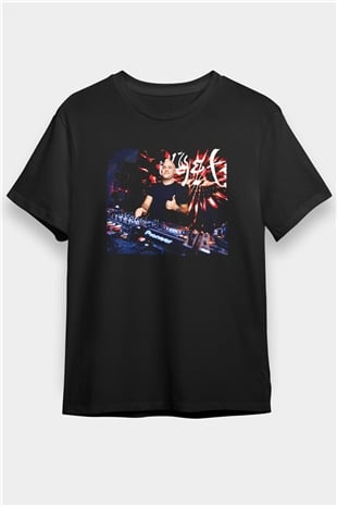 Aly & Fila Siyah Unisex Tişört T-Shirt - TişörtFabrikası