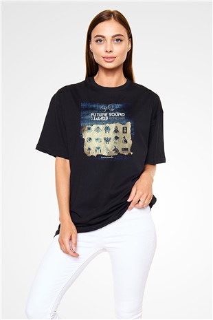 Aly & Fila Siyah Oversize Tişört Oversize T-shirt - TişörtFabrikası
