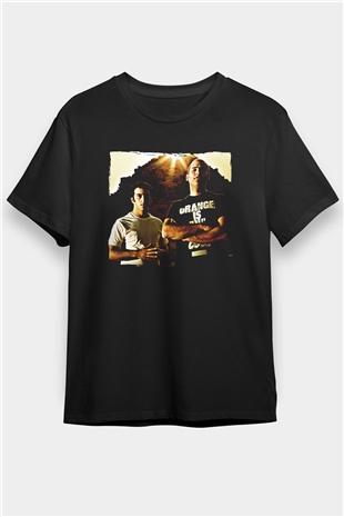 Aly & Fila Siyah Unisex Tişört T-Shirt - TişörtFabrikası