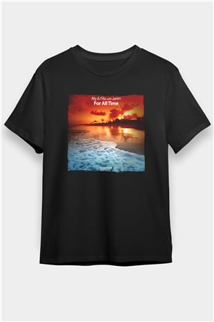 Aly & Fila Siyah Unisex Tişört T-Shirt - TişörtFabrikası
