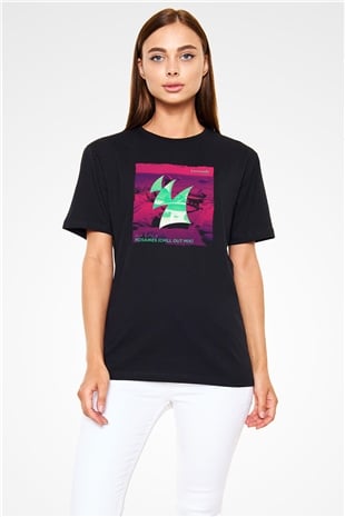 Aly & Fila Siyah Unisex Tişört T-Shirt - TişörtFabrikası