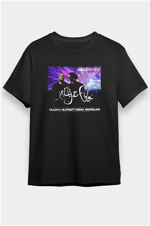 Aly & Fila Siyah Unisex Tişört T-Shirt - TişörtFabrikası