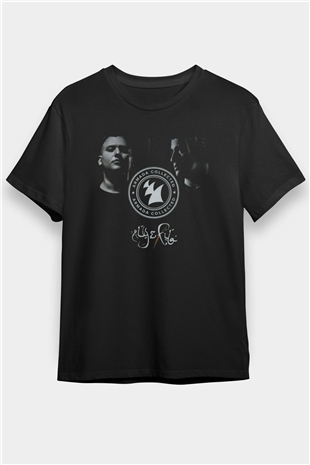 Aly & Fila Siyah Unisex Tişört T-Shirt - TişörtFabrikası