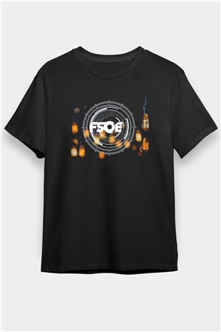 Aly & Fila Siyah Unisex Tişört T-Shirt - TişörtFabrikası
