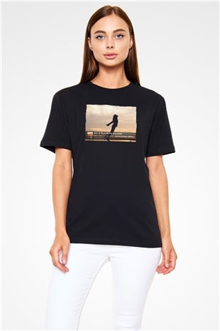Aly & Fila Siyah Unisex Tişört T-Shirt - TişörtFabrikası