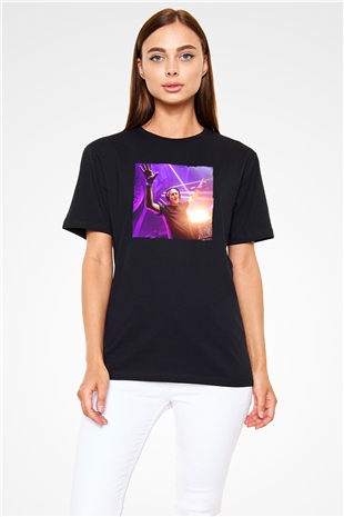 Aly & Fila Siyah Unisex Tişört T-Shirt - TişörtFabrikası