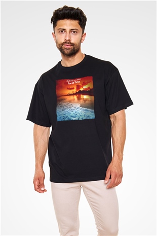 Aly & Fila Siyah Oversize Tişört Oversize T-shirt - TişörtFabrikası