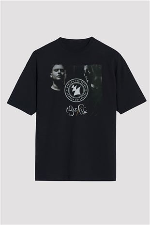 Aly & Fila Siyah Oversize Tişört Oversize T-shirt - TişörtFabrikası