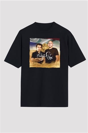 Aly & Fila Siyah Oversize Tişört Oversize T-shirt - TişörtFabrikası