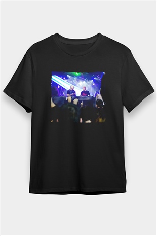 Aly & Fila Siyah Unisex Tişört T-Shirt - TişörtFabrikası