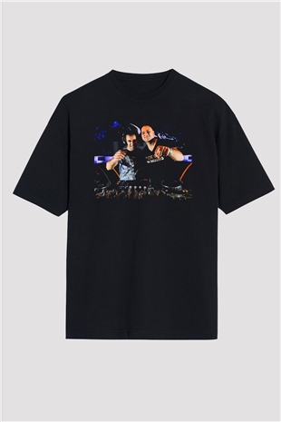 Aly & Fila Siyah Oversize Tişört Oversize T-shirt - TişörtFabrikası