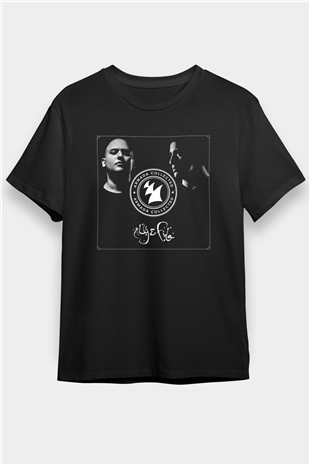 Aly & Fila Siyah Unisex Tişört T-Shirt - TişörtFabrikası