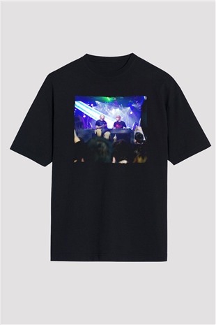 Aly & Fila Siyah Oversize Tişört Oversize T-shirt - TişörtFabrikası