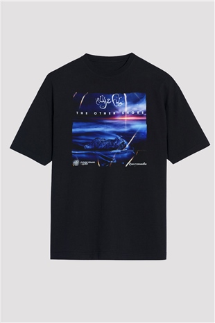 Aly & Fila Siyah Oversize Tişört Oversize T-shirt - TişörtFabrikası