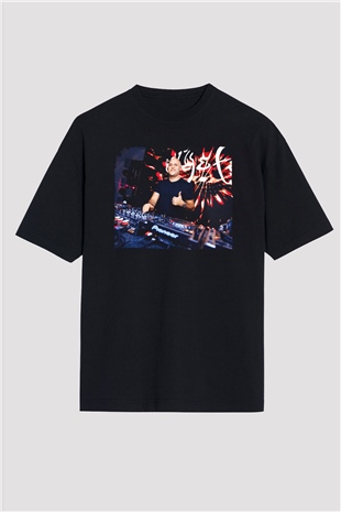 Aly & Fila Siyah Oversize Tişört Oversize T-shirt - TişörtFabrikası