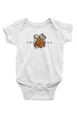 Amaranthe Baskılı Beyaz Unisex Bebek Body - Zıbın