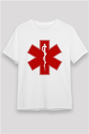 Ambulans şoförü Beyaz Unisex Tişört T-Shirt - TişörtFabrikası