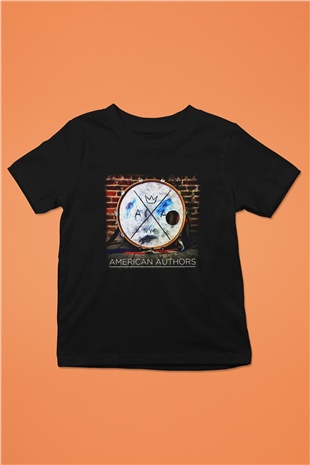 American Authors Siyah Unisex Çocuk Tişört