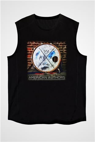 American Authors Siyah Unisex Kolsuz Tişört