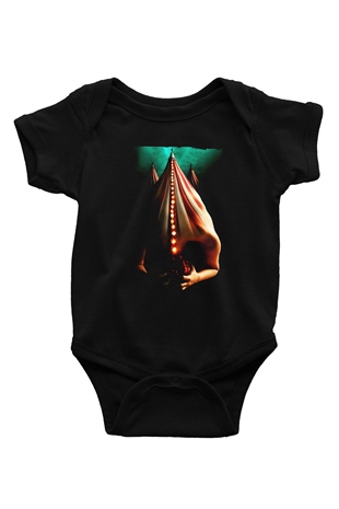 American Horror Story Baskılı Siyah Bebek Body - Zıbın