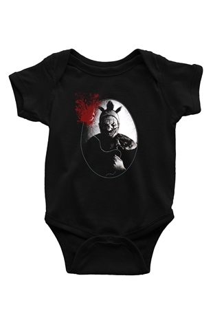 American Horror Story Baskılı Siyah Bebek Body - Zıbın