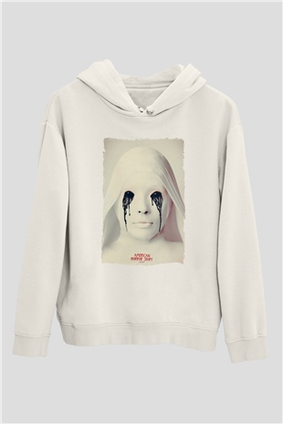 American Horror Story Beyaz Unisex Hoodie