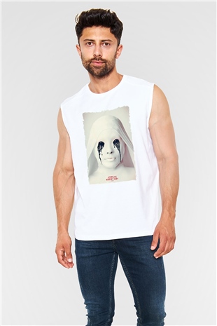 American Horror Story Beyaz Unisex Kolsuz Tişört