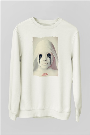 American Horror Story Beyaz Unisex Sweatshirt