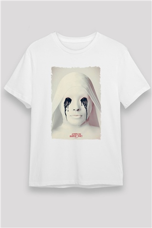American Horror Story Beyaz Unisex Tişört T-Shirt