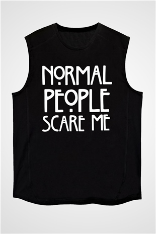 American Horror Story Normal People Scare Me Siyah Unisex Kolsuz Tişört