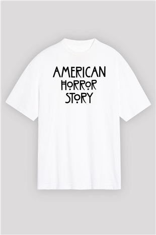 American Horror Story Normal People Scare Me Beyaz Unisex Oversize Tişört T-Shirt