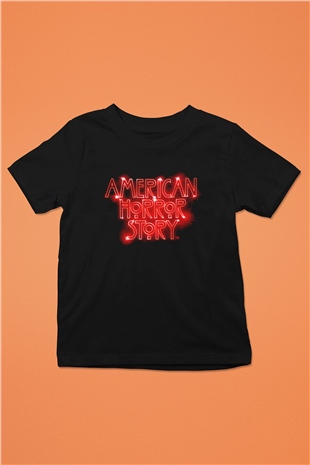 American Horror Story Siyah Unisex Çocuk Tişört