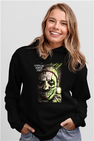 American Horror Story Siyah Unisex Hoodie