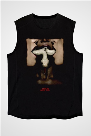 American Horror Story Siyah Unisex Kolsuz Tişört