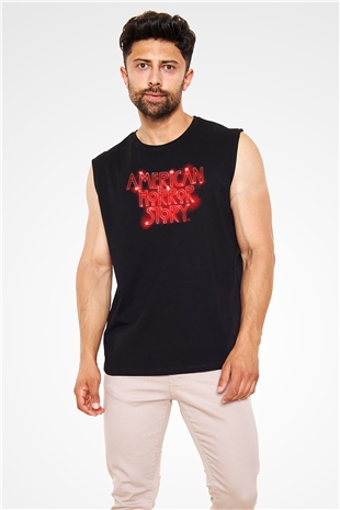 American Horror Story Siyah Unisex Kolsuz Tişört