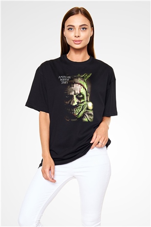 American Horror Story Siyah Unisex Oversize Tişört T-Shirt