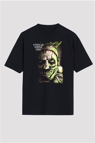 American Horror Story Siyah Unisex Oversize Tişört T-Shirt