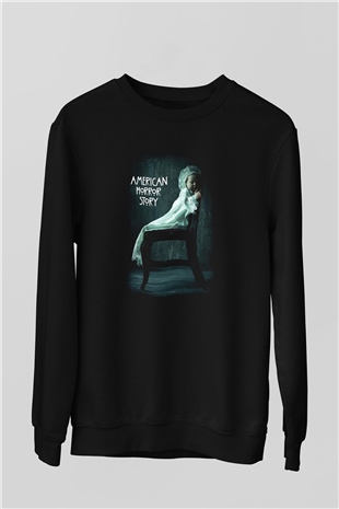 American Horror Story Siyah Unisex Sweatshirt