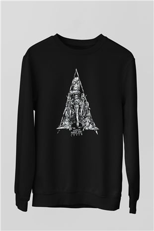 American Horror Story Siyah Unisex Sweatshirt