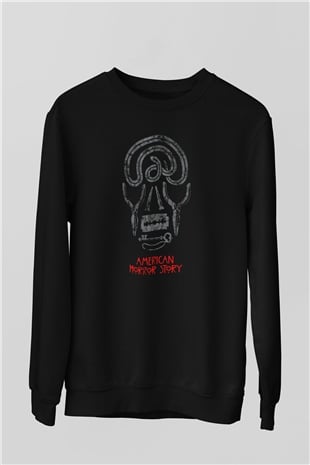 American Horror Story Siyah Unisex Sweatshirt